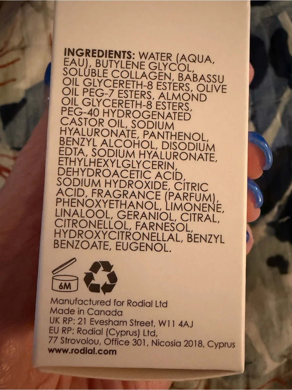 RODIAL Collagen Drops BNIB 1 Oz